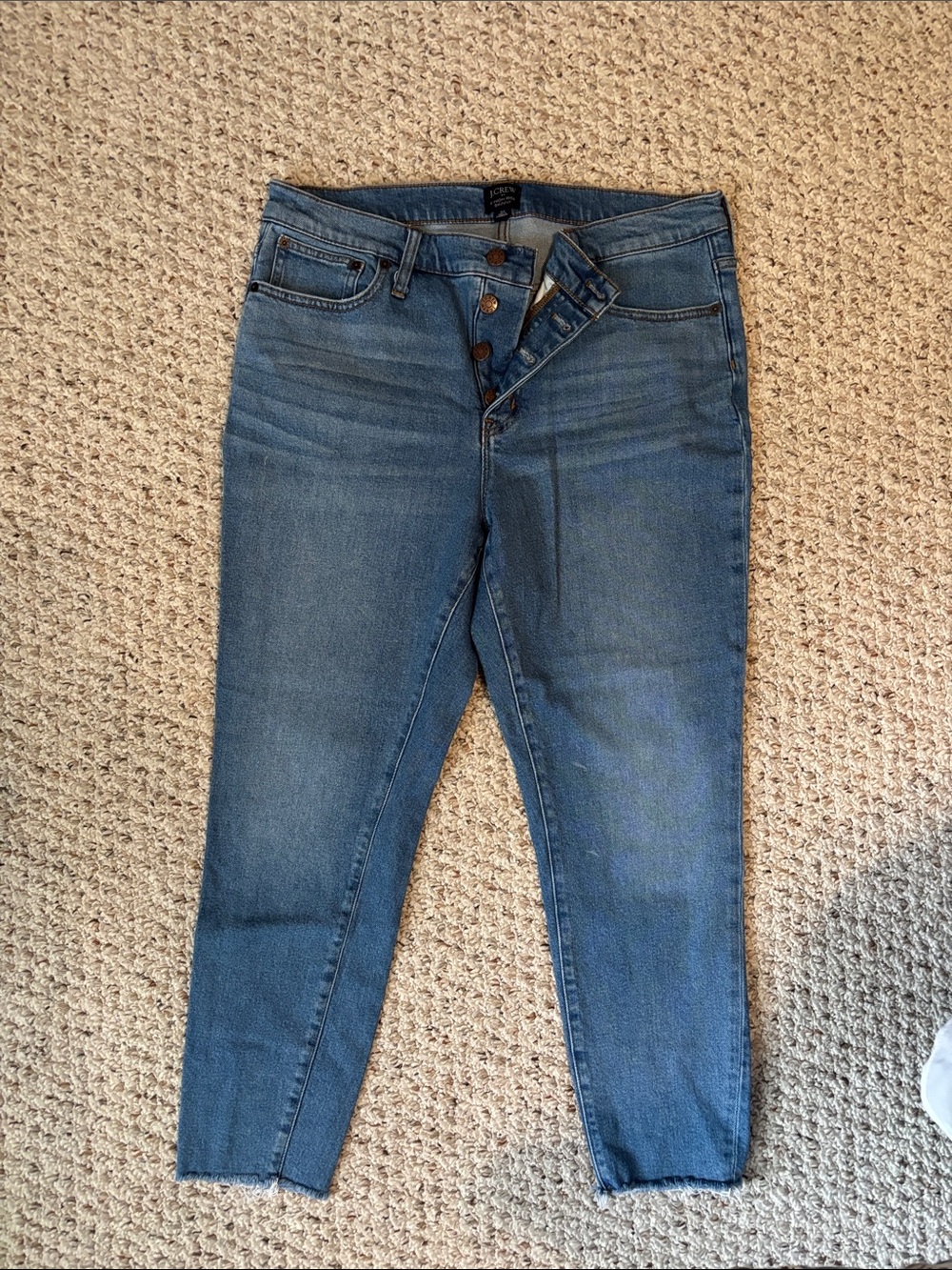 J Crew high-Rise Blue Women’s Jeans - Button Fly. Like new